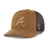 Atlanta Braves '47 Boné Trucker Tingido, Corte Descontraído