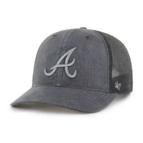 Atlanta Braves '47 Boné Trucker Tingido, Corte Descontraído
