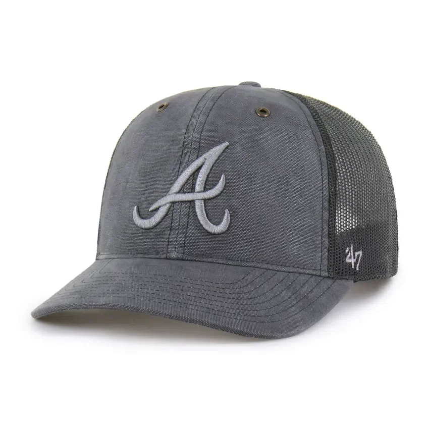 Atlanta Braves '47 Boné Trucker Tingido, Corte Descontraído