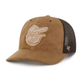 Baltimore Orioles '47 Boné Trucker Tingido, Corte Descontraído