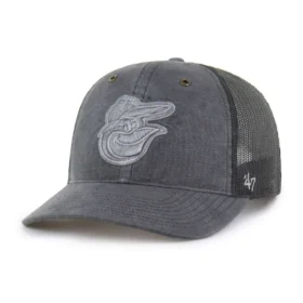 Baltimore Orioles '47 Boné Trucker Tingido, Corte Descontraído
