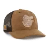 Baltimore Orioles '47 Boné Trucker Tingido, Corte Descontraído