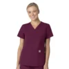 Blusa de trabalho feminina Force Essentials com decote em V