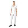 Blusa de trabalho feminina Force Essentials com decote em V