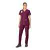 Blusa de trabalho feminina Force Essentials com decote em V