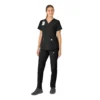 Blusa de trabalho feminina Force Essentials com decote em V