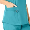 Blusa de trabalho feminina Force Essentials com decote em V