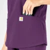 Blusa de trabalho feminina Force Essentials com decote em V