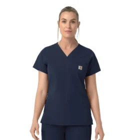 Blusa de trabalho feminina Rugged Flex Fld com decote em V