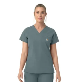 Blusa de trabalho feminina Rugged Flex Fld com decote em V