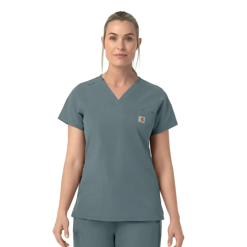 Blusa de trabalho feminina Rugged Flex Fld com decote em V
