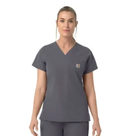 Blusa de trabalho feminina Rugged Flex Fld com decote em V