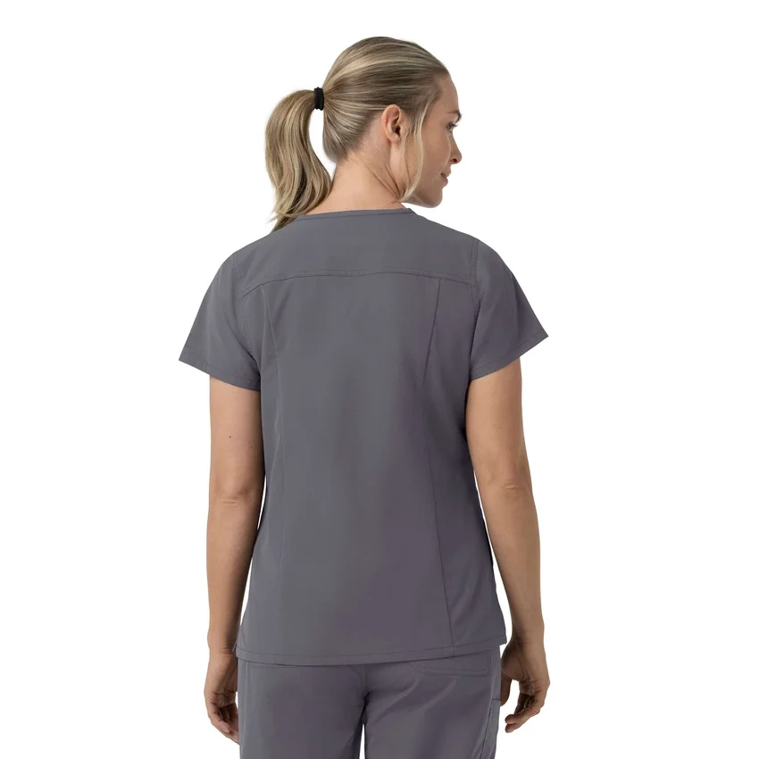 Blusa de trabalho feminina Rugged Flex Fld com decote em V