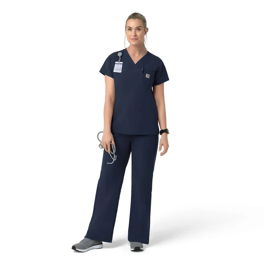 Blusa de trabalho feminina Rugged Flex Fld com decote em V