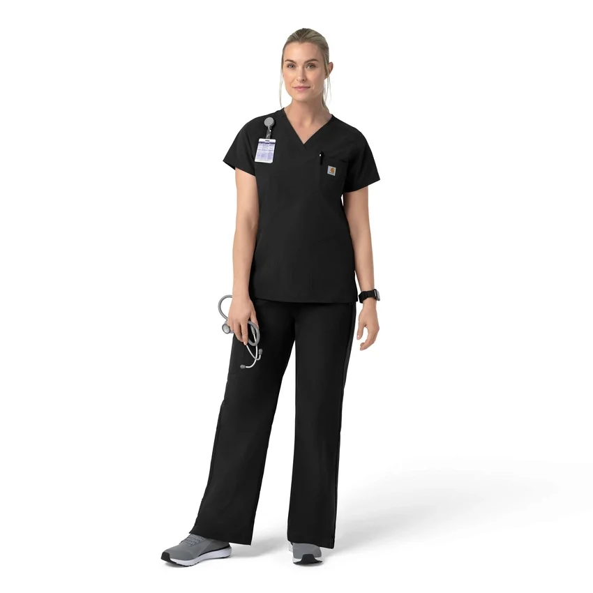 Blusa de trabalho feminina Rugged Flex Fld com decote em V