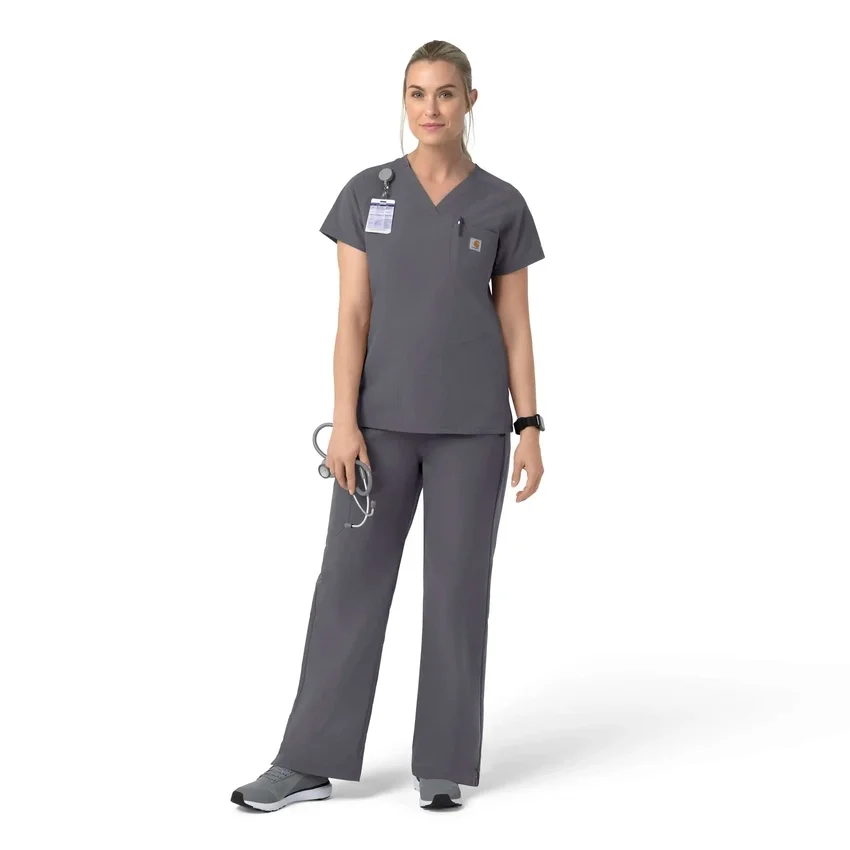 Blusa de trabalho feminina Rugged Flex Fld com decote em V