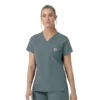 Blusa de trabalho feminina Rugged Flex Fld com decote em V
