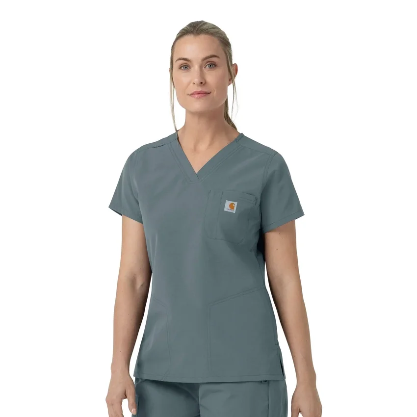 Blusa de trabalho feminina Rugged Flex Fld com decote em V