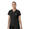 Blusa de trabalho feminina Rugged Flex Fld com decote em V
