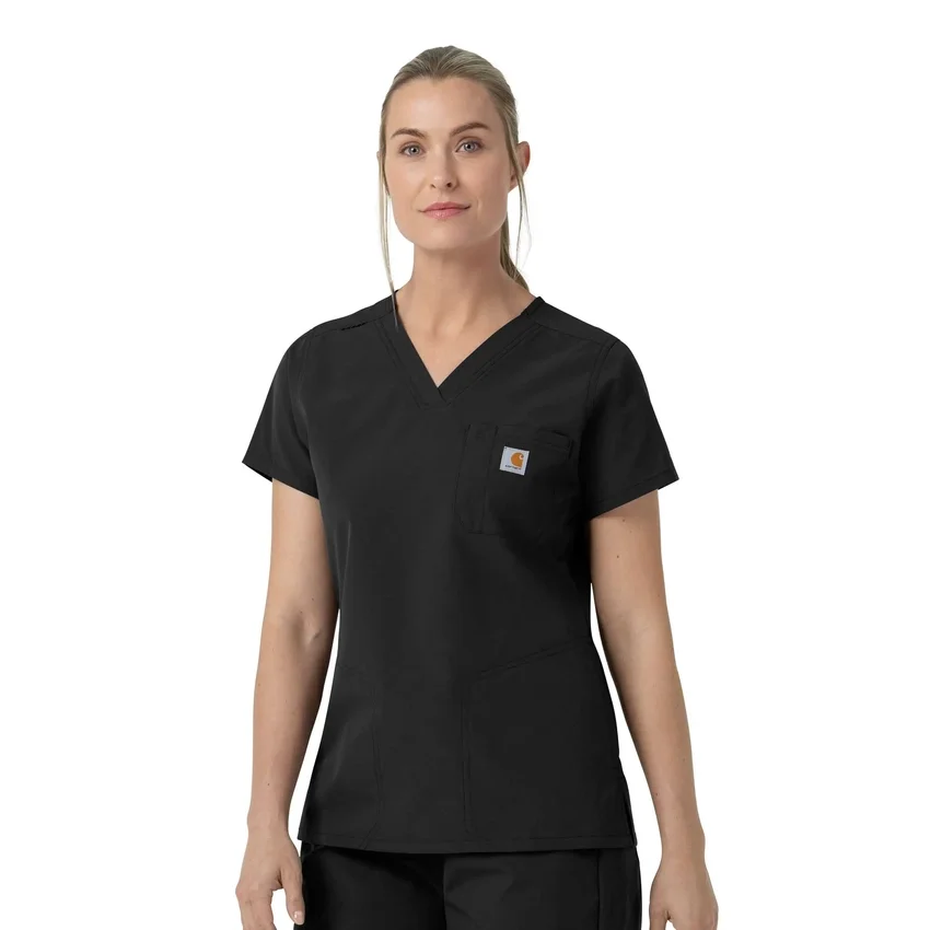 Blusa de trabalho feminina Rugged Flex Fld com decote em V