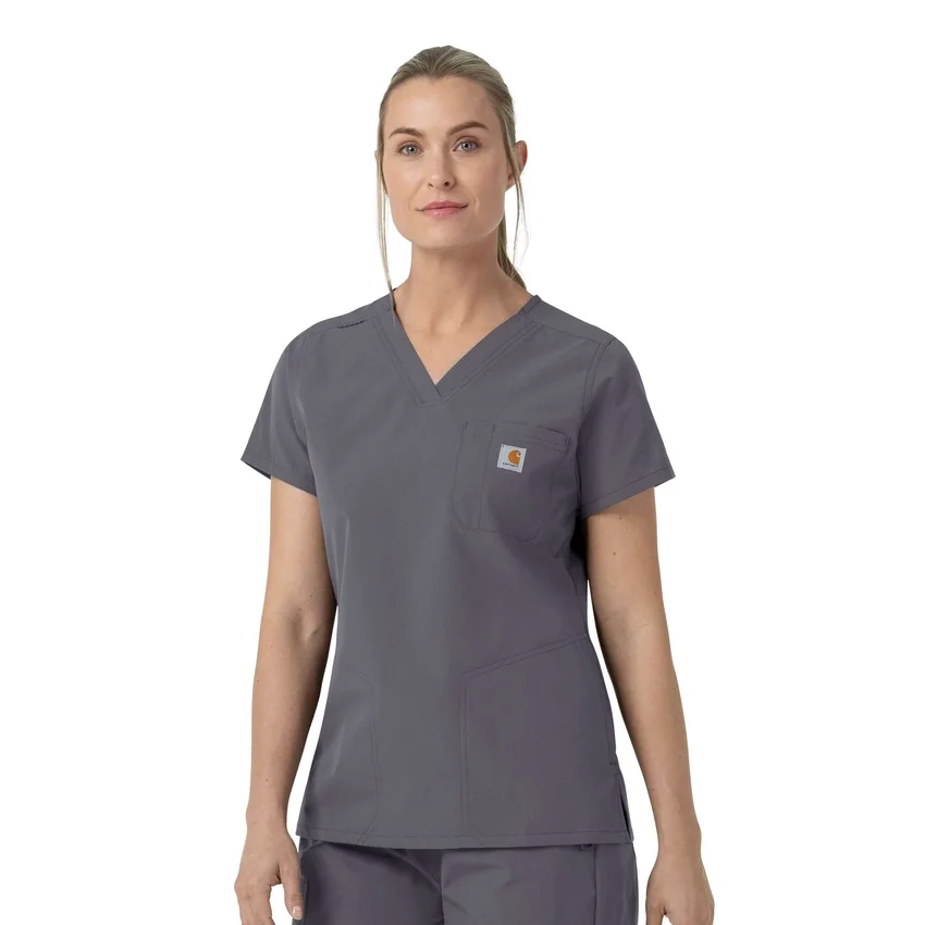 Blusa de trabalho feminina Rugged Flex Fld com decote em V