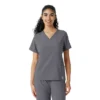 Blusa de trabalho Force Cross-Flex com painéis de malha para mulher