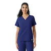 Blusa de trabalho Force Cross-Flex com painéis de malha para mulher