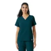 Blusa de trabalho Force Cross-Flex com painéis de malha para mulher