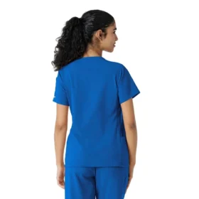 Blusa de trabalho Force Cross-Flex com painéis de malha para mulher