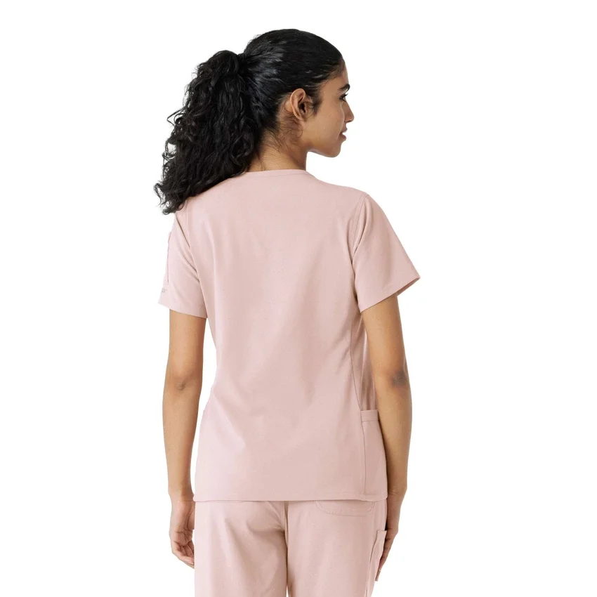 Blusa de trabalho Force Cross-Flex com painéis de malha para mulher