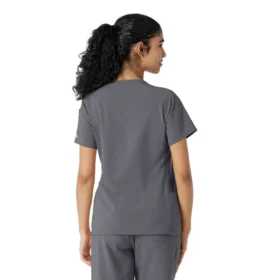 Blusa de trabalho Force Cross-Flex com painéis de malha para mulher