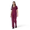 Blusa de trabalho Force Cross-Flex com painéis de malha para mulher