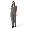 Blusa de trabalho Force Cross-Flex com painéis de malha para mulher
