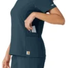 Blusa de trabalho Force Cross-Flex com painéis de malha para mulher