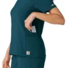 Blusa de trabalho Force Cross-Flex com painéis de malha para mulher