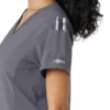 Blusa de trabalho Force Cross-Flex com painéis de malha para mulher