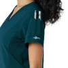 Blusa de trabalho Force Cross-Flex com painéis de malha para mulher