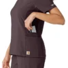 Blusa de trabalho Force Cross-Flex com painéis de malha para mulher