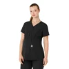 Blusa de trabalho pré-natal Henley Force Essentials para mulher