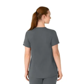 Blusa de trabalho pré-natal Henley Force Essentials para mulher