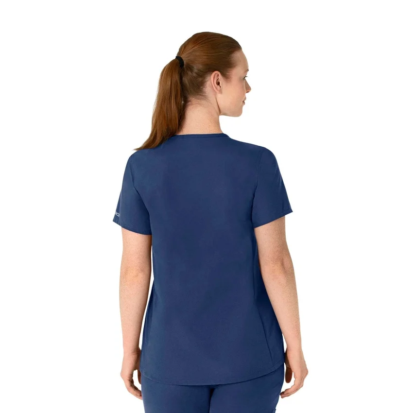 Blusa de trabalho pré-natal Henley Force Essentials para mulher