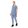 Blusa de trabalho pré-natal Henley Force Essentials para mulher