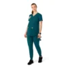 Blusa de trabalho pré-natal Henley Force Essentials para mulher
