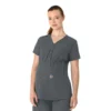 Blusa de trabalho pré-natal Henley Force Essentials para mulher