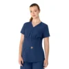 Blusa de trabalho pré-natal Henley Force Essentials para mulher