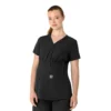 Blusa de trabalho pré-natal Henley Force Essentials para mulher