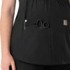 Blusa de trabalho pré-natal Henley Force Essentials para mulher