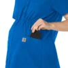 Blusa de trabalho pré-natal Henley Force Essentials para mulher