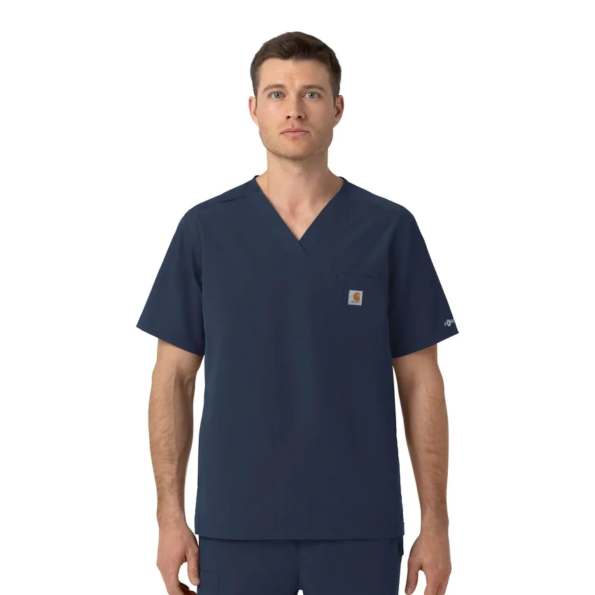 Blusa médica com decote em V em tecido Ripstop Rugged Flex Fld