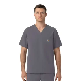Blusa médica com decote em V em tecido Ripstop Rugged Flex Fld